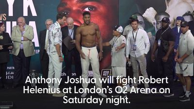 Anthony Joshua explains why he accepted Robert Helenius fight after Dillian Whyte withdrawal