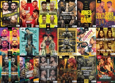 Photos: UFC event posters of 2023