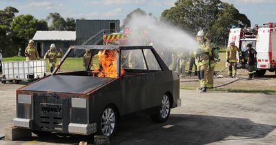 These girls are on fire: students learn what it takes to fight blazes