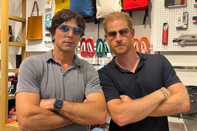 Prince Harry and friend Ignacio Figueras spotted ‘shopping’ for gifts for wives in Tokyo