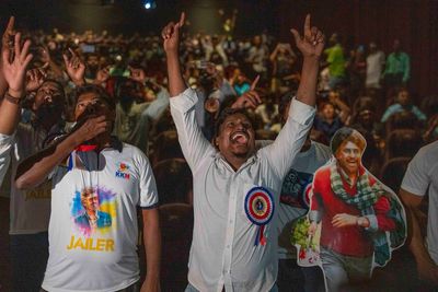 Fans in India rejoice as superstar actor Rajinikanth's latest movie hits theaters