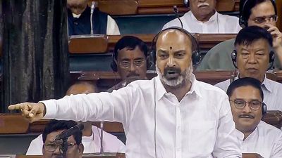 KCR has no moral right to question Modi: Bandi Sanjay in Parliament