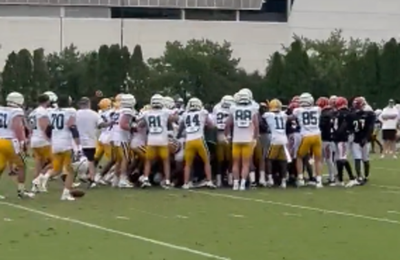 Video Surfaces of Heated Bengals-Packers Brawl During Joint Practice