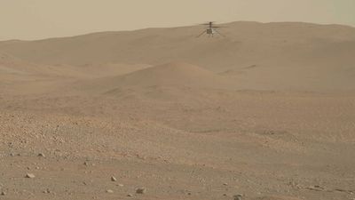 Watch Ingenuity Mars helicopter fly in amazing video from Perseverance rover