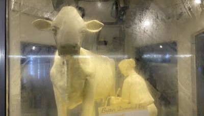 Gov. Pritzker unveils butter cow and the Illinois State Fair theme: ‘Harvest the Fun’