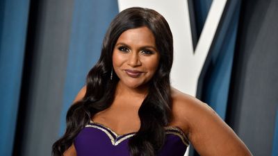 Mindy Kaling's home office wallpaper is a stylish choice that's perfect for productivity, say experts