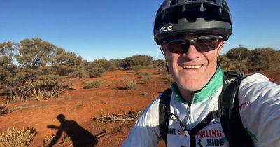 'I thought 'Closed Road' signs only applied to cars': Canberra charity rider dominates the desert