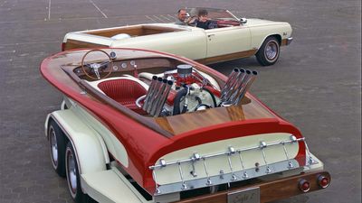 1965 Chevy El Camino Convertible Concept With V8 Boat Looks Fast And Loud