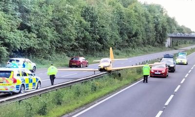 Light aircraft lands on Gloucestershire A-road after suspected engine failure