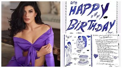 Conman Sukesh Chandrashekhar gets creative as he pens birthday letter for 'baby girl' Jacqueline Fernandez, hints at sending actress gift from jail