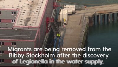 Bibby Stockholm: Legionella discovery forces asylum seekers off barge days after boarding
