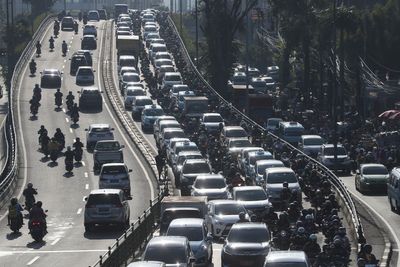 Jakarta is the world's most polluted city. Blame the dry season and vehicles for the gray skies
