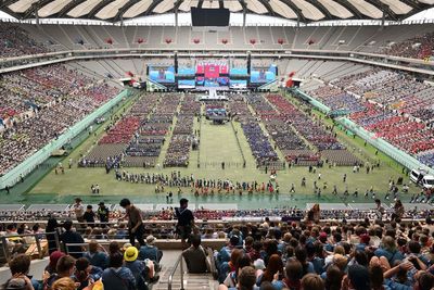 UK Scouts attend closing ceremony after trouble-plagued world jamboree