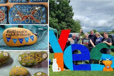 Yes Stones members raise over £4000 for food banks across Scotland