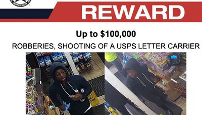 Photo of alleged USPS gunman released, reward offered following 2 armed robberies