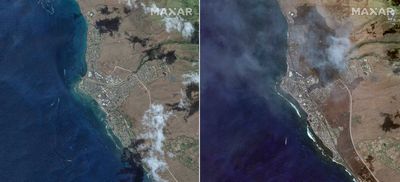 Before-and-after satellite images show Maui devastation in stark contrast