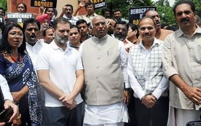 Adhir suspended to keep him away from Public Accounts Committee meetings, alleges Mallikarjun Kharge