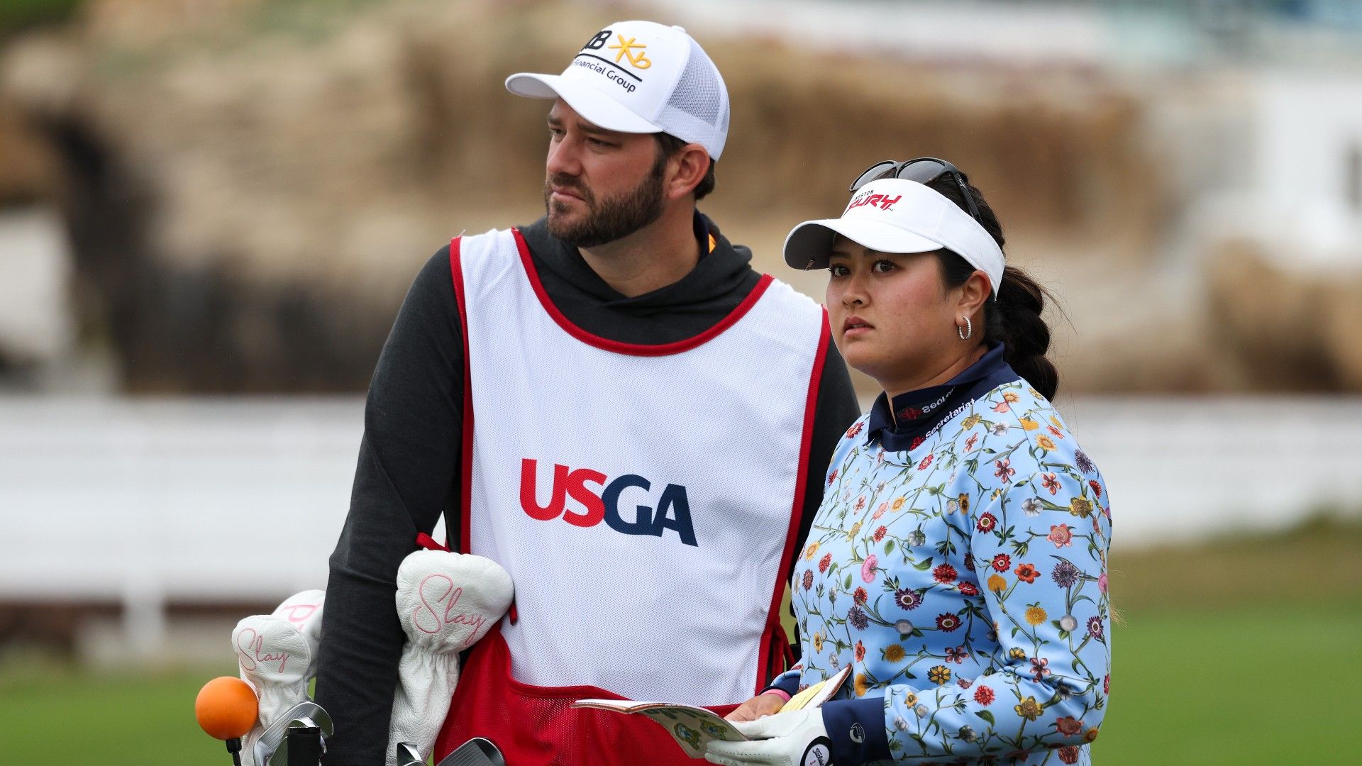 Jon Rahm takes in Suns-Nuggets game; Danielle Kang throws out first pitch  at Giants game