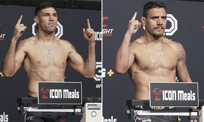 UFC on ESPN 51 video: Vicente Luque, Rafael dos Anjos make weight in Las Vegas