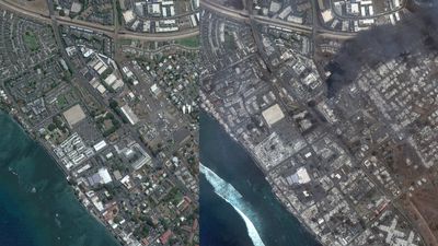 Aftermath of Hawaii's deadly wildfire inferno revealed in gut-wrenching satellite images