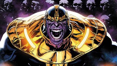 Thanos takes on the Illuminati in a new solo book, also steals a truck