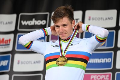 Remco Evenepoel hopes transfer speculation 'calms down' after winning time trial gold at World Championships