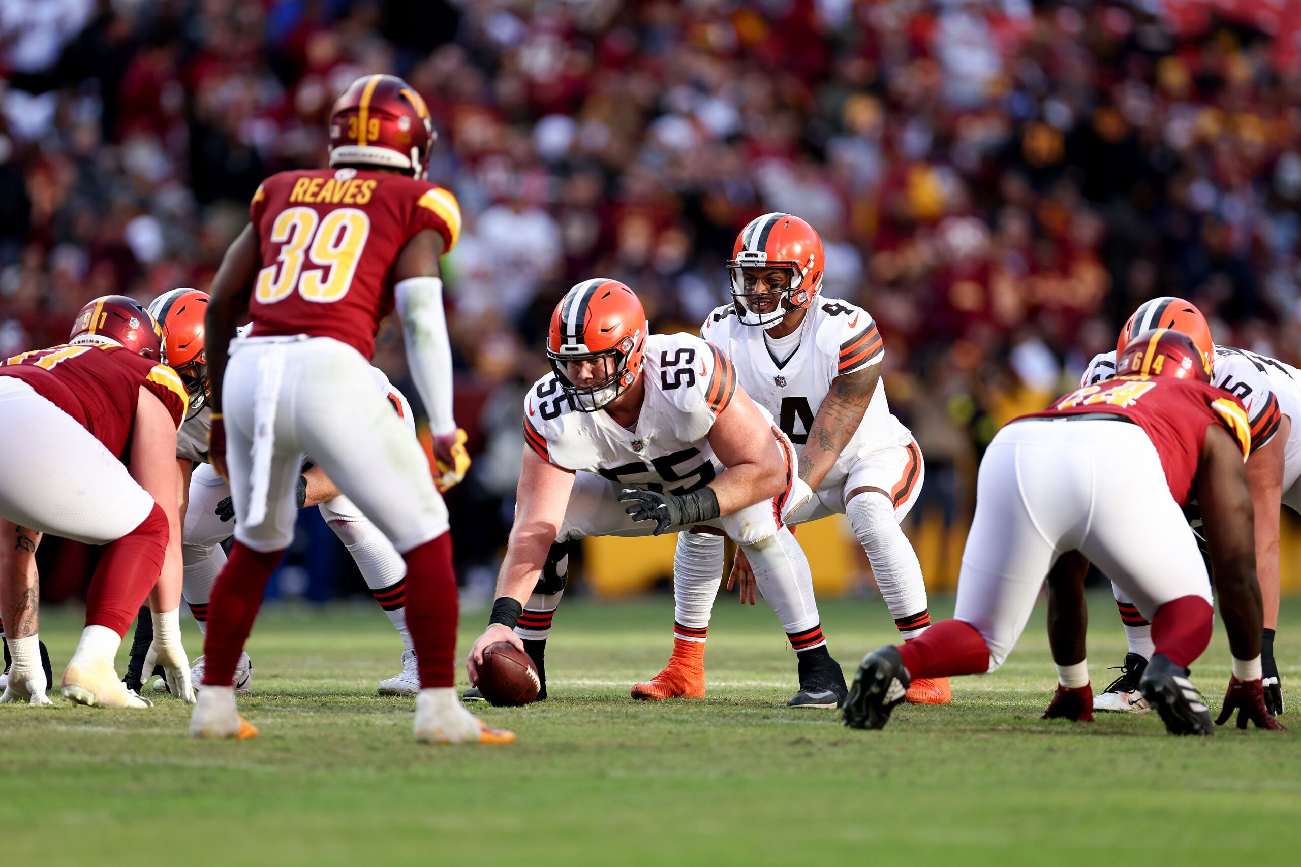 Washington Commanders safety Jartavius Martin defends during a preseason NFL  football game against the Cleveland Browns on Friday, Aug. 11, 2023, in  Cleveland. Washington won 17-15. (AP Photo/David Richard Stock Photo - Alamy