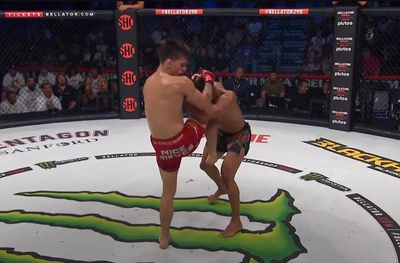 Bellator 298 video: Lucas Brennan lands insane comeback knee knockout to remain undefeated