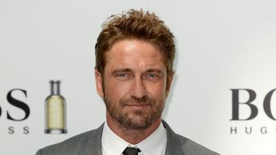 Hollywood actor Gerard Butler pictured at West End chippy