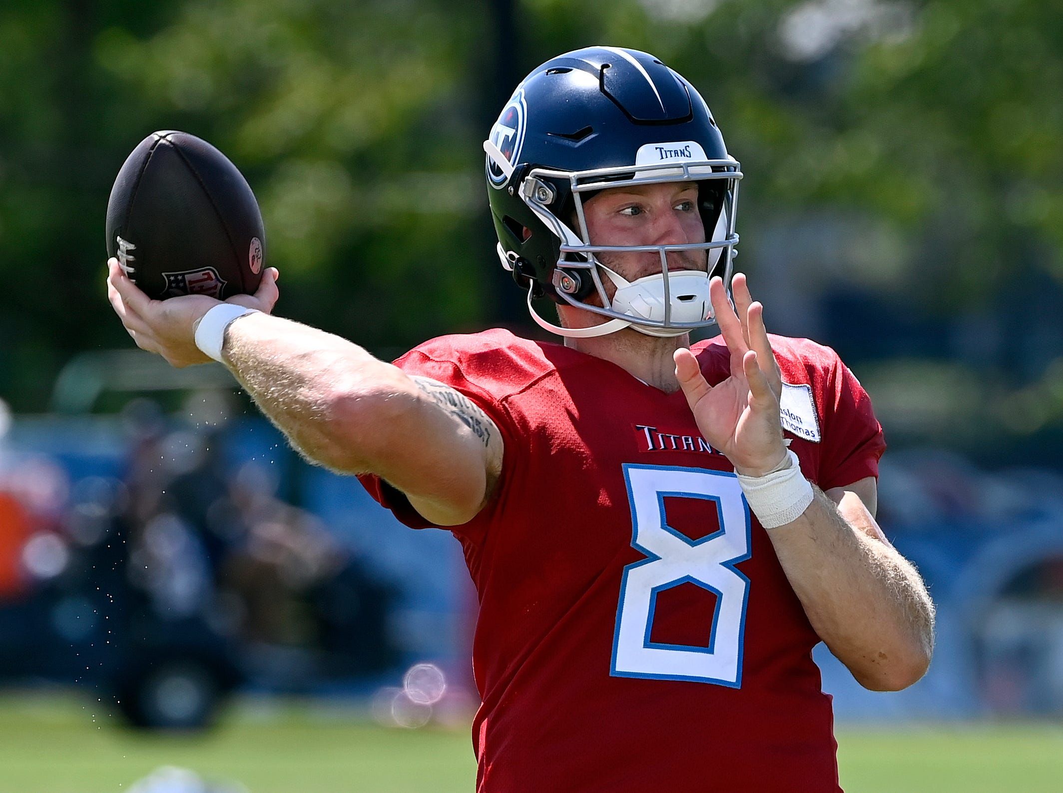 The Tennessee Titans are letting Willis and Levis compete to back up  Tannehill at QB