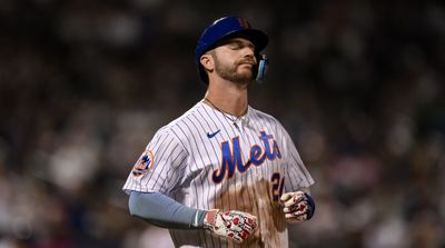 Pete Alonso Takes His Frustrations Out on Helmet Amid Braves' Beatdown of Mets