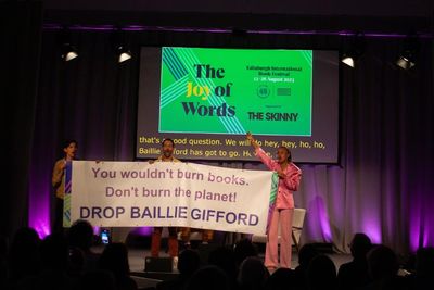 Scots author leads walkout at her own event in book festival 'greenwashing' row