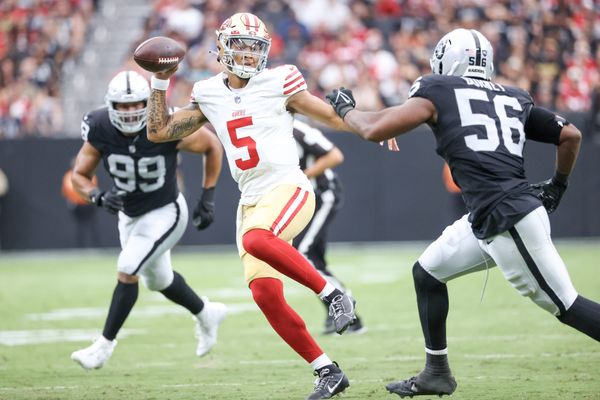 Aidan O'Connell leads Raiders to blowout preseason win over 49ers - Las  Vegas Sun News