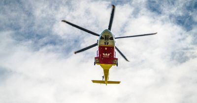 Trail bike crash lands man in hospital with serious injuries