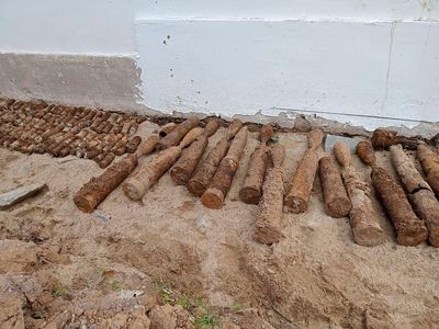 Thousands of pieces of unexploded ordnance found buried in ground at Cambodian school