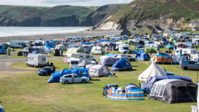 Pembrokeshire campsite crash: baby saved after car ‘catapulted’ from road