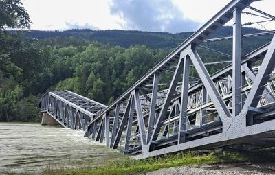 Railway bridge collapses in southeastern Norway after last week's torrential rain