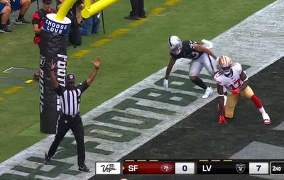 Camera loses sight of the football and confused NFL fans during a bizarre 49ers TD