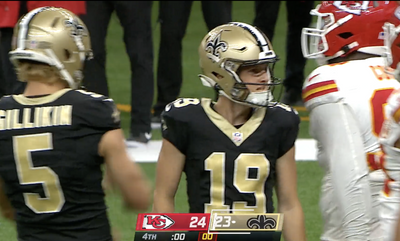 Saints security thought rookie kicker Blake Grupe was a fan before and after he hit a game-winning kick