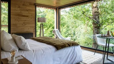 Stay at a luxury treehouse at Loire Valley Lodges in the heart of a French forest