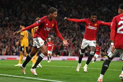 Raphael Varane header earns Manchester United opening victory over Wolves