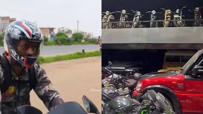 WATCH: MS Dhoni enjoys bike ride. Video goes viral