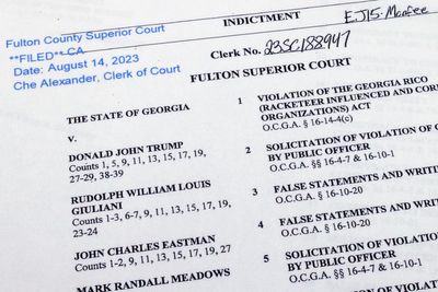 Trump lashes out on Truth Social over Georgia election plot charges – and spells ‘indicted’ wrong