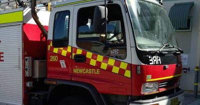 Fire breaks out in fluro light at busy Newcastle shopping centre