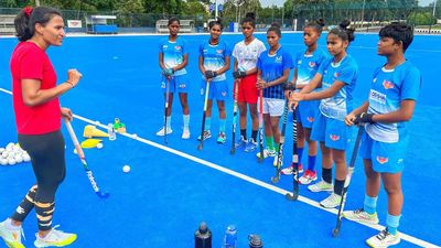 Former Indian captain Rani Rampal imparts hockey lessons to youngsters