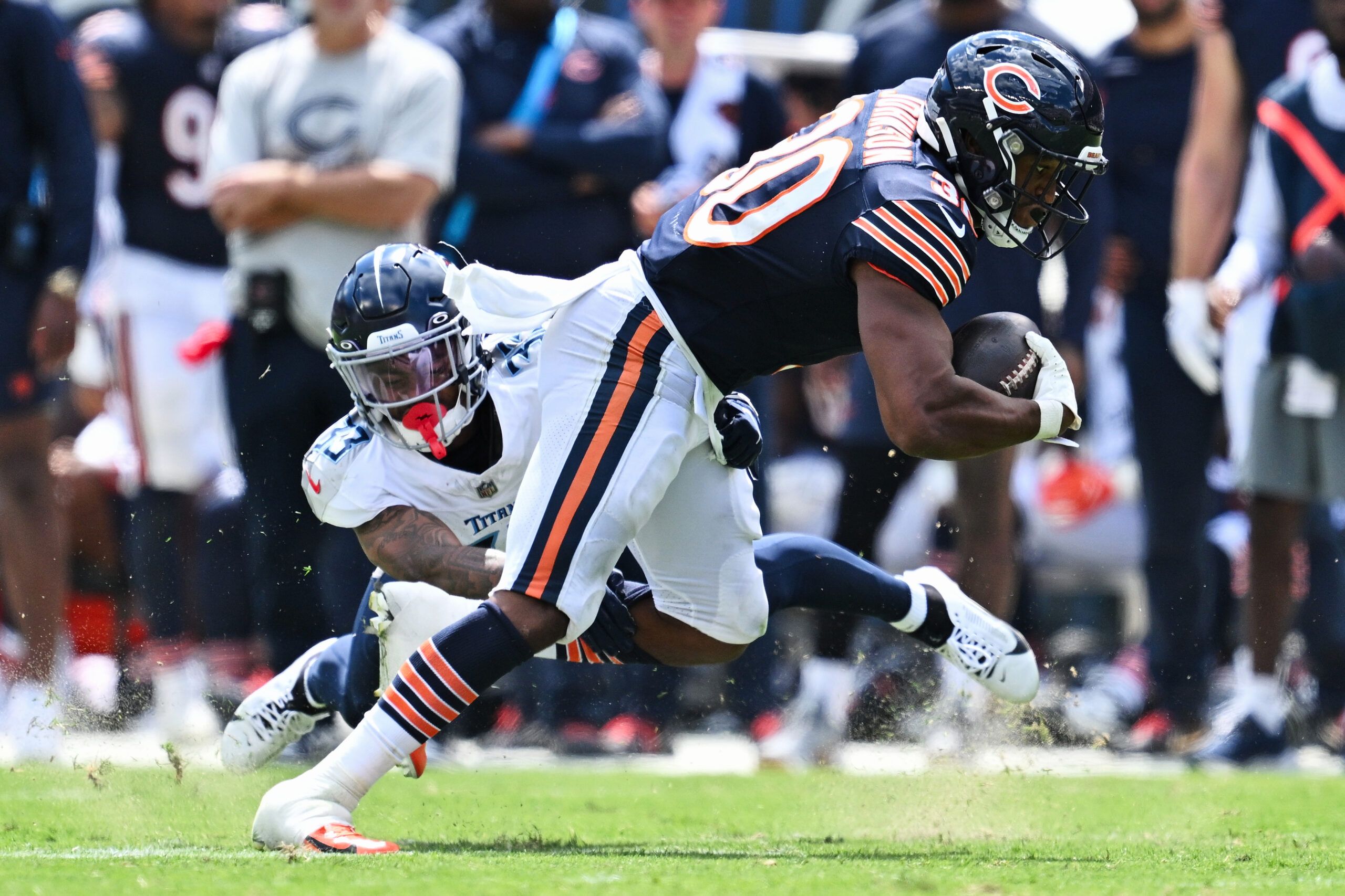 Tennessee Titans Mike Vrabel praises Chig Okonkwo's energy, leadership