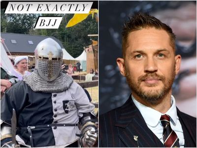 Tom Hardy stuns West Sussex festival with appearance at medieval jousting competition