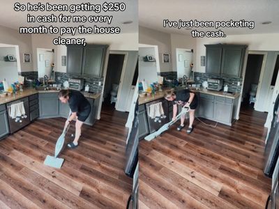 Woman praised for charging husband $250 per month for deep-cleaning their home