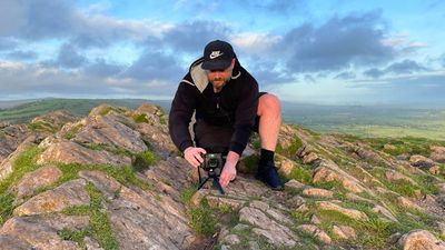 Use a mini tripod to focus on foregrounds when photographing landscapes