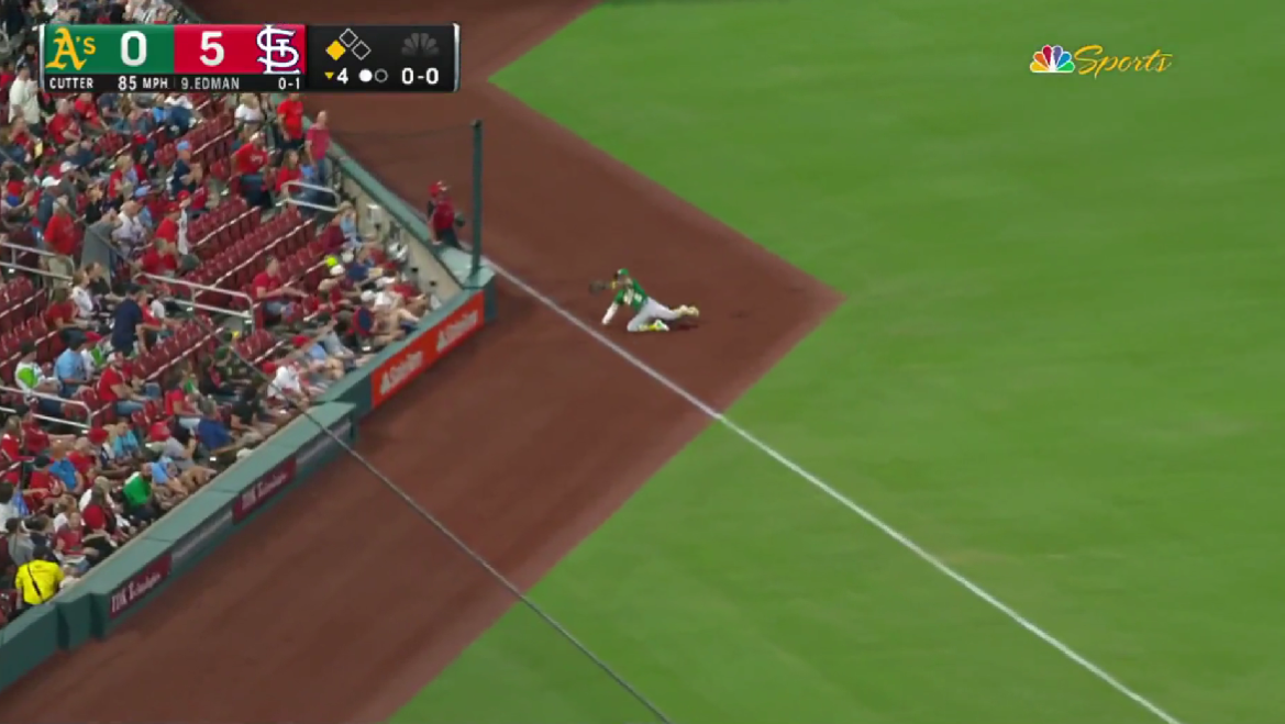 Tony Kemp made a stellar double play for the A’s while…